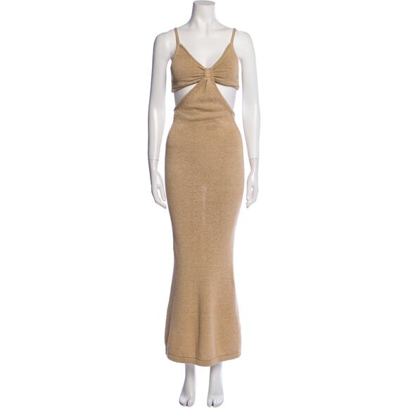 Cult Gaia Serita Cut Out Maxi Dress - S Sand - Picture 2 of 5